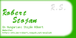 robert stojan business card